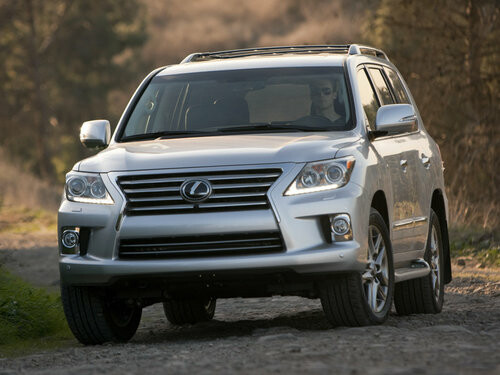 Коврики текстильные "Премиум+" для Lexus LX570 (suv / J200) 2012 - 2015, черные, 3шт.