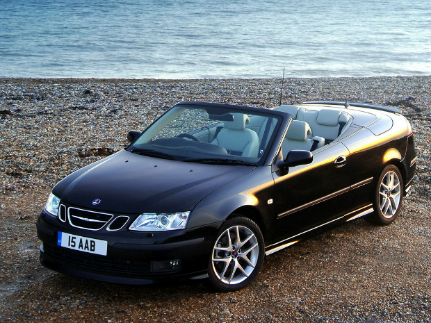 Коврики ЭВА "EVA сота" для Saab 9.3 (кабриолет) 2003 - 2007, серые, 4шт.