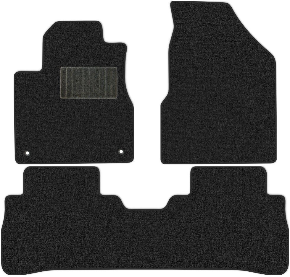 Коврики текстильные "Классик" для Nissan Murano II (suv / Z51) 2007 - 2010, темно-серые, 3шт.