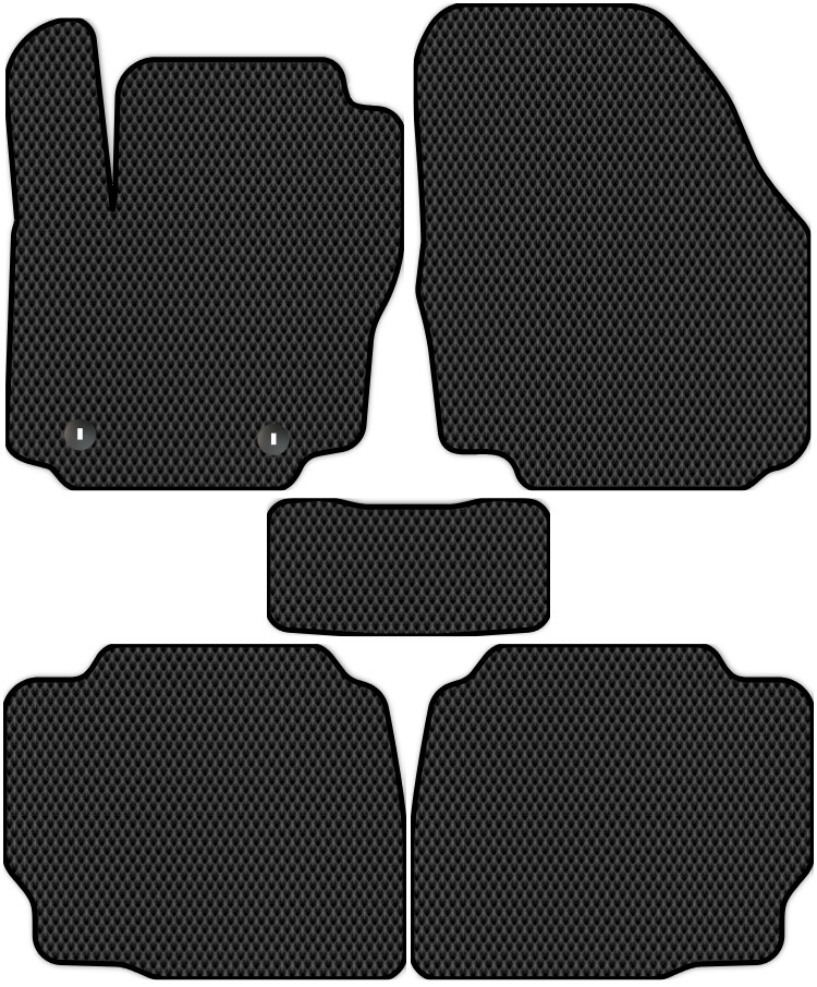 Коврики ЭВА "EVA сота" для Ford Mondeo IV (седан / BD) 2007 - 2010, черные, 5шт.