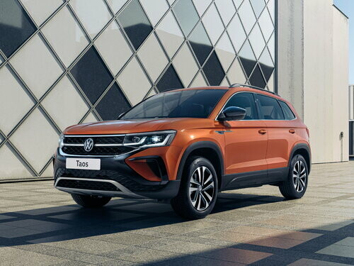 Коврики ЭВА "EVA ромб" для Volkswagen Taos I (suv) 2020 - Н.В., серые, 5шт.