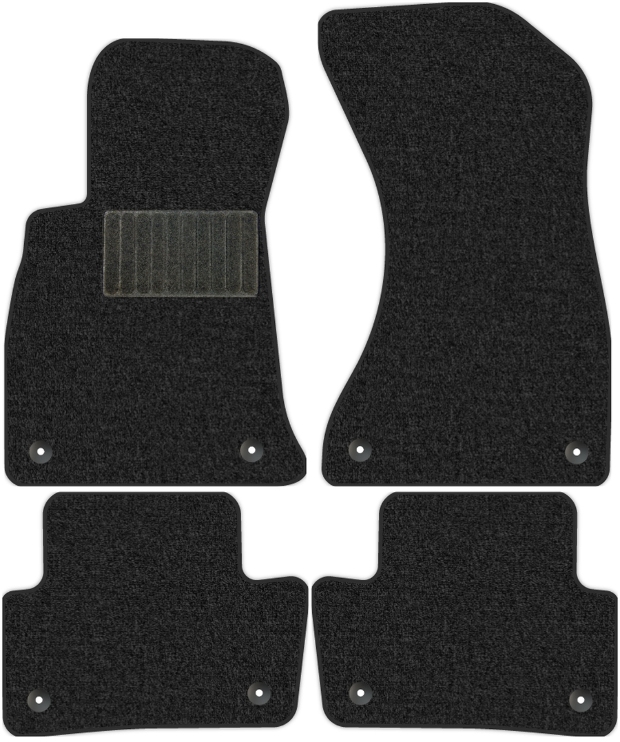 Коврики текстильные "Комфорт" для Audi A5 II (лифтбек / F5A) 2016 - 2020, темно-серые, 4шт.
