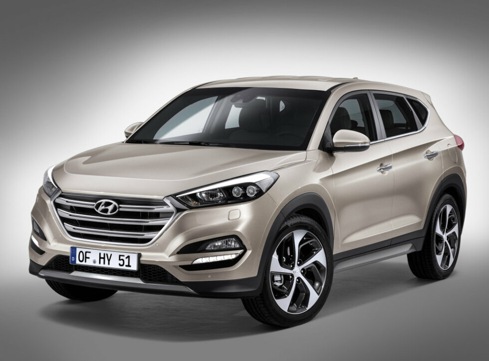 Коврики ЭВА "EVA ромб" для Hyundai Tucson III (suv / TL) 2015 - 2019, серые, 5шт.