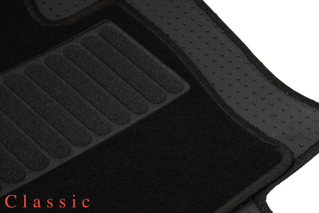 Коврики текстильные "Классик" для Kia Rio III (седан / QB) 2012 - 2017, черные, 2шт.