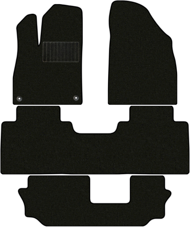 Коврики текстильные "Стандарт" для GAC GS8 II (suv) 2023 - Н.В., черные, 4шт.
