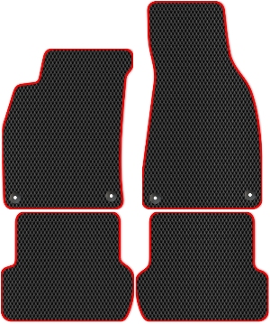 Коврики ЭВА "Ромб" для Audi S4 (универсал / B6) 2003 - 2005, черные, 4шт.