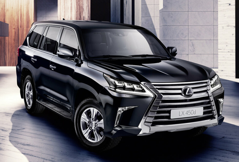 Коврики текстильные "Премиум+" для Lexus LX450d III (suv / VDJ201) 2015 - Н.В., черные, 3шт.