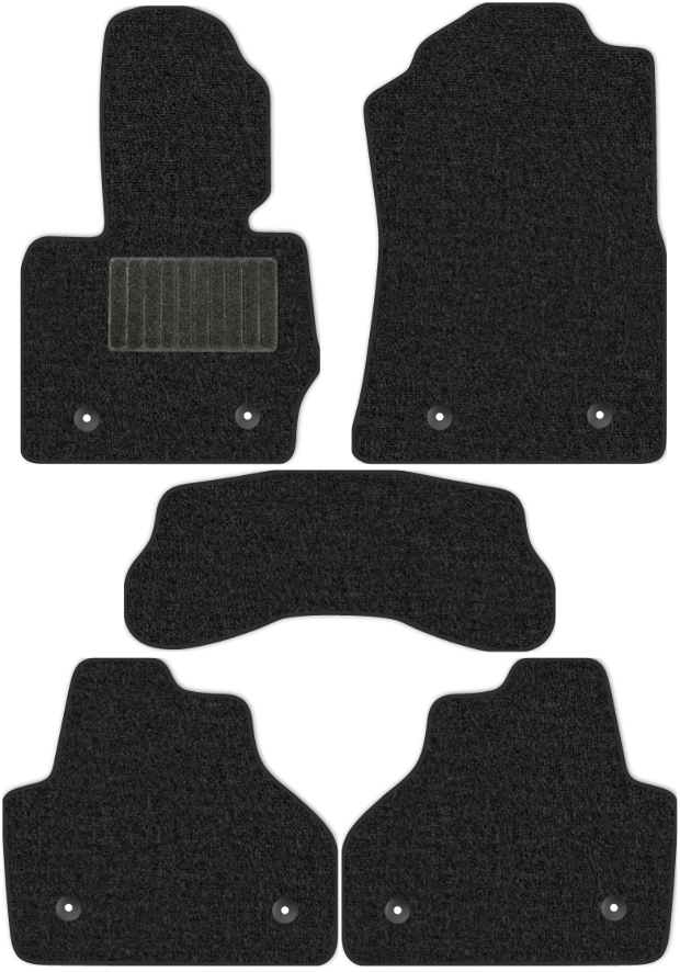 Коврики текстильные "Классик" для BMW X4 I (suv / F26) 2014 - 2018, темно-серые, 5шт.