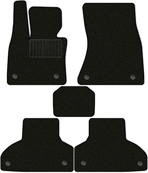 Коврики текстильные "Классик" для BMW X5 III (suv, гибрид / F15) 2013 - 2018, черные, 5шт.