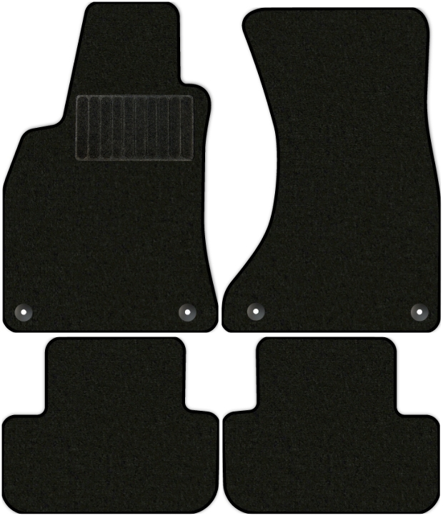 Коврики текстильные "Стандарт" для Audi S4 IV (универсал / 8K5) 2011 - 2016, черные, 4шт.