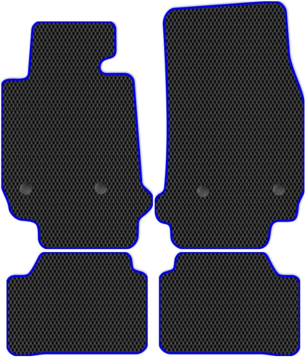 Коврики ЭВА "EVA ромб" для BMW 1-Series II (хэтчбек 5 дв / F20) 2011 - 2015, черные, 4шт.